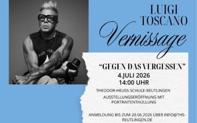 Einladung zur Ausstellungseröffnung „GEGEN DAS VERGESSEN“ von UNESCO Artist for Peace Luigi Toscano